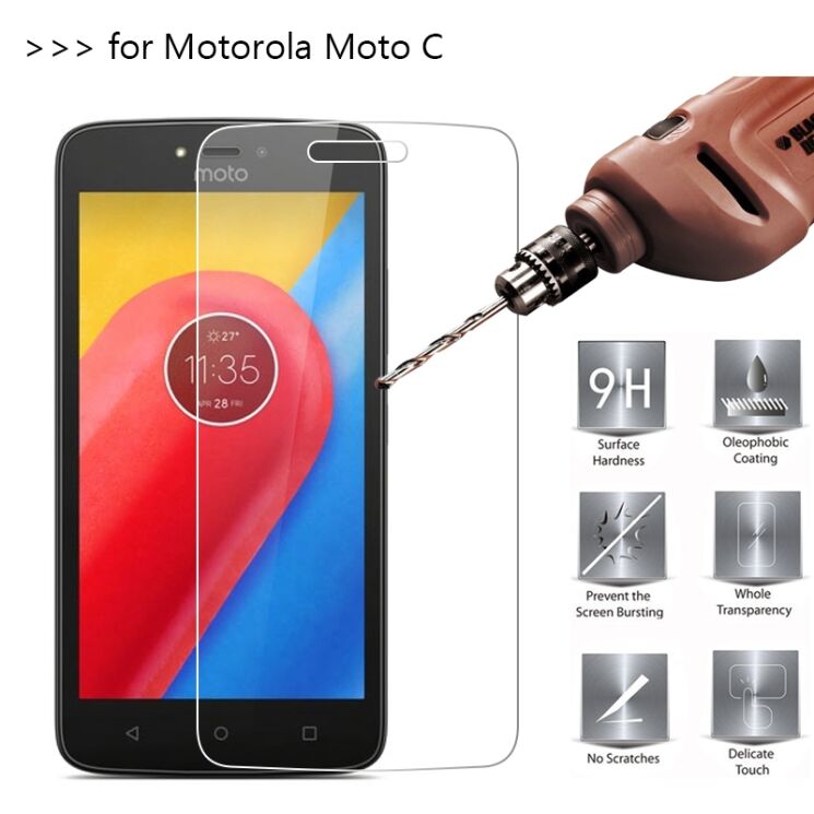 Защитное стекло Deexe Crystal Glass для Motorola Moto C Plus: фото 3 из 3