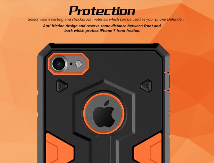Защитный чехол NILLKIN Defender II для iPhone 7 - Black: фото 15 из 16