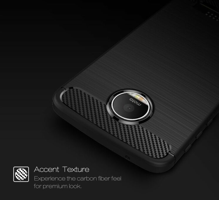 Защитный чехол UniCase Carbon для Motorola Moto Z Play - Black: фото 5 из 10