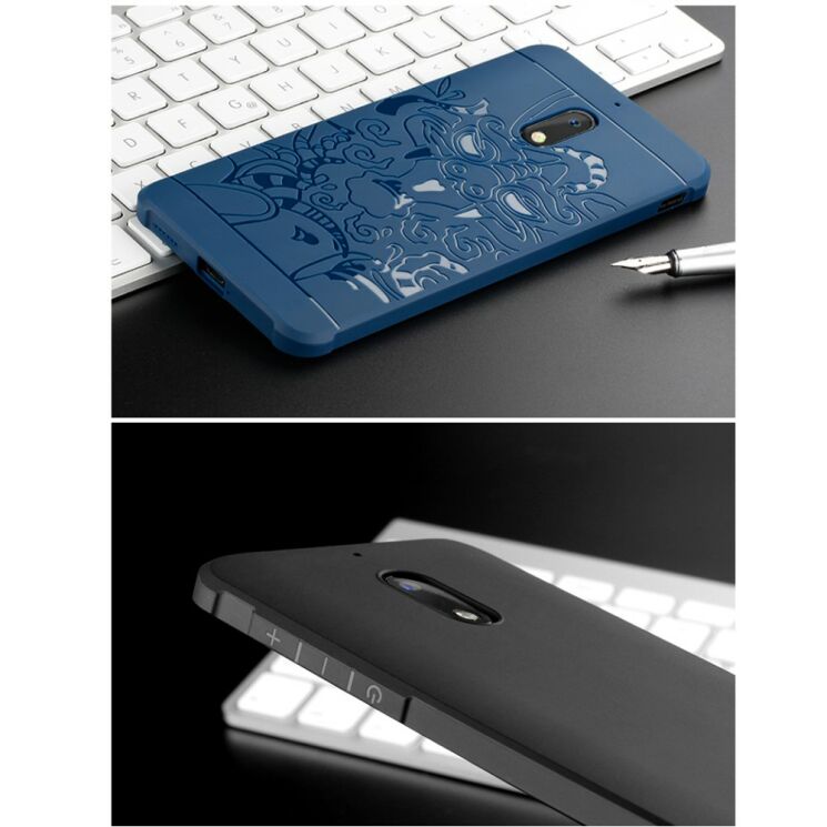 Захисний чохол UniCase Dragon Style для Nokia 5 - Blue: фото 2 з 2