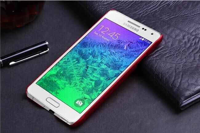 Пластиковая накладка Deexe Hard Shell для Samsung Galaxy Alpha (G850) - Red: фото 2 з 8