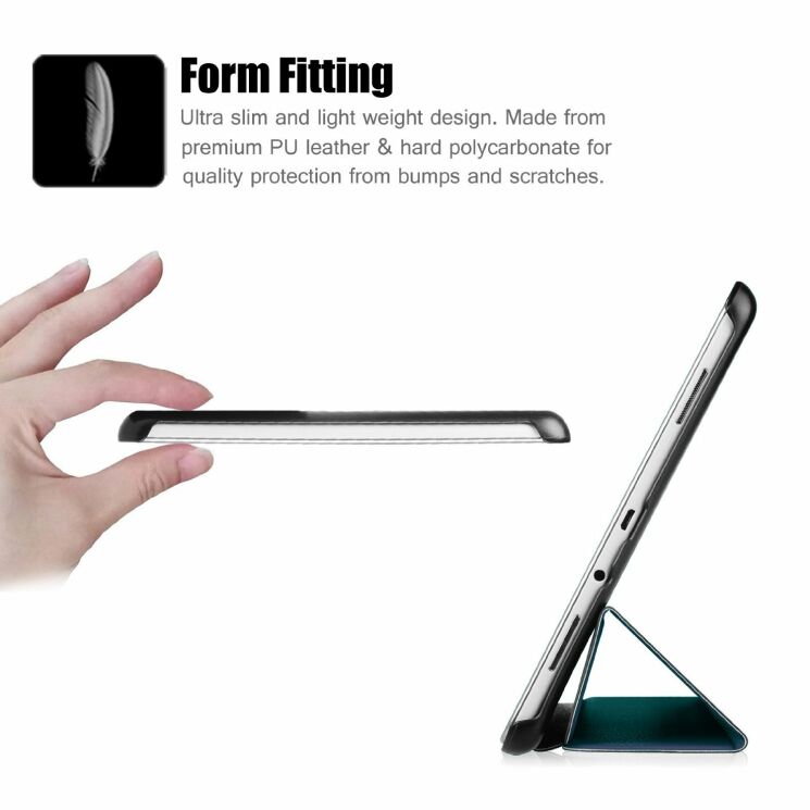 Чохол UniCase Slim для Samsung Galaxy Tab A 9.7 (T550/551) - Black: фото 9 з 14