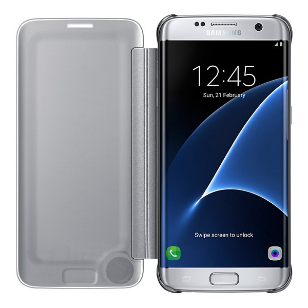 Чехол Clear View Cover для Samsung Galaxy S7 edge (G935) EF-ZG935CSEGRU - Silver: фото 3 из 8