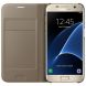 Чехол Flip Cover для Samsung Galaxy S7 (G930) EF-WG930PFEGRU - Gold (115209F). Фото 4 из 4