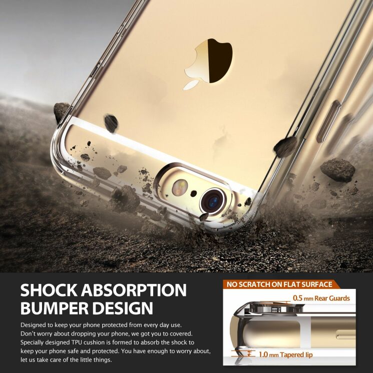 Захисний чохол RINGKE Fusion Frame для iPhone 6/6s - Gun Metal: фото 4 з 6