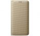 Чехол Flip Wallet Textil для Samsung S6 EDGE (G925) EF-WG925BBEGRU - Gold (S6-2550F). Фото 1 из 4