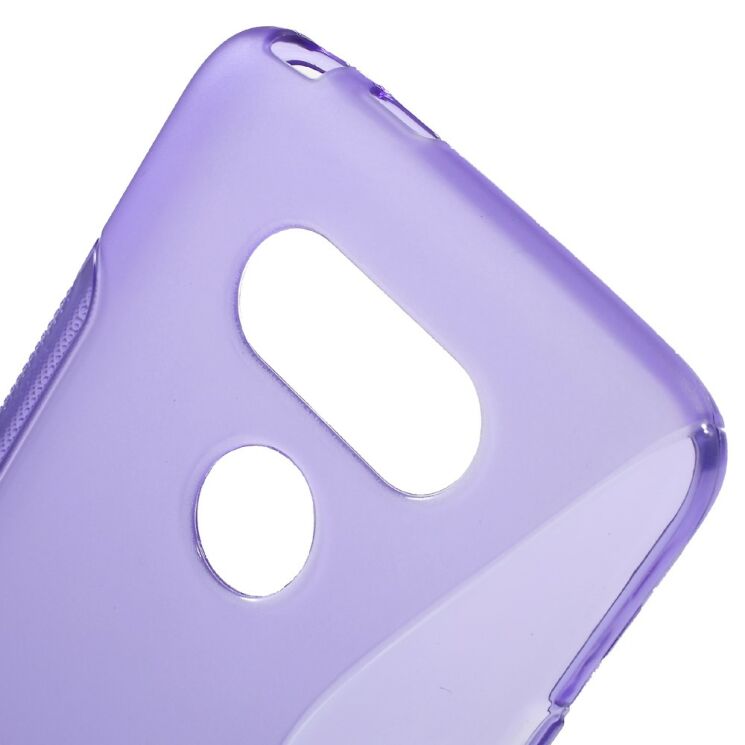 Силиконовый чехол Deexe S Line для LG G5 - Violet: фото 5 из 7