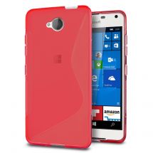 Силиконовый (TPU) чехол Deexe S Line для Microsoft Lumia 650 - Red: фото 1 из 6