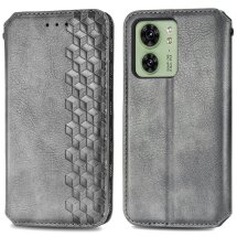 Чохол Deexe Rhombus Wallet для Motorola Edge 40 - Grey: фото 1 з 6