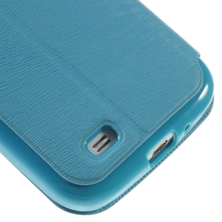 Чехол Deexe Wood Grain для Samsung Galaxy S4 (i9500) - Blue: фото 9 из 10