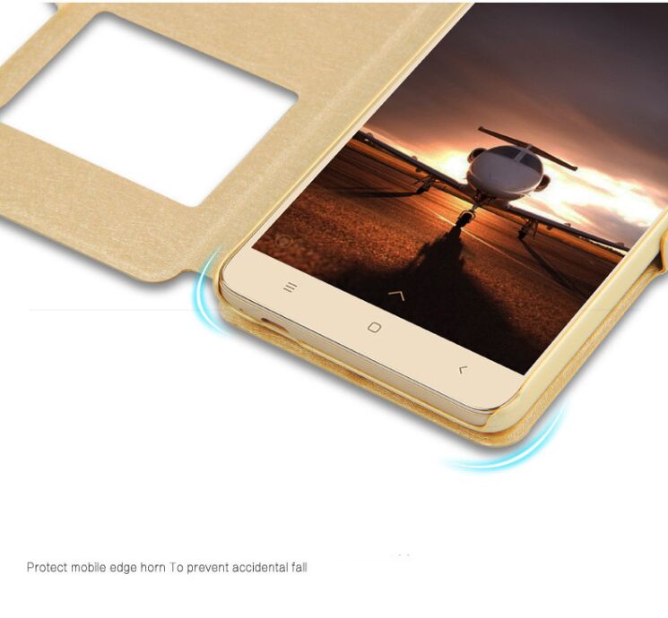 Чехол-книжка UniCase View Series для Xiaomi Redmi Note 3 / Note 3 Pro - Blue: фото 8 из 9
