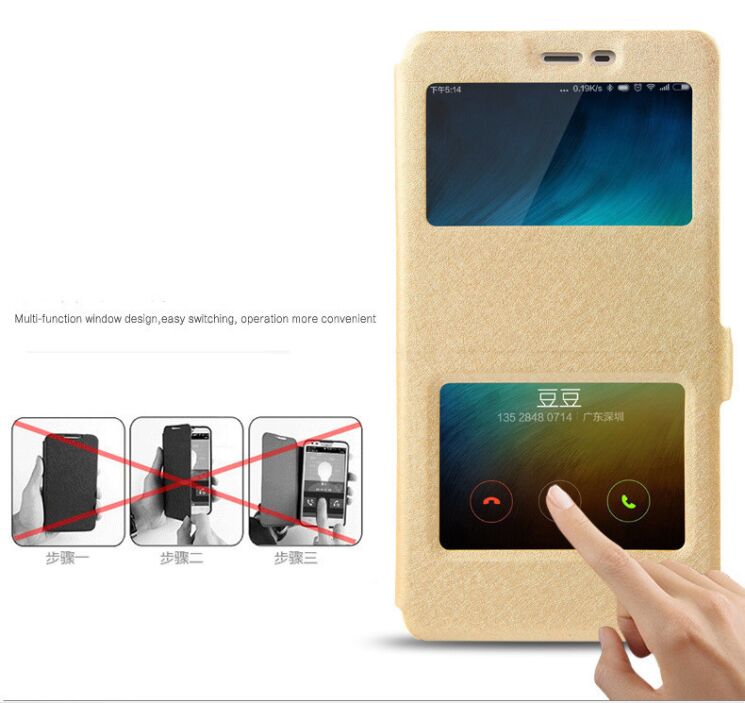 Чехол-книжка UniCase View Series для Xiaomi Redmi Note 3 / Note 3 Pro - Pink: фото 4 из 9