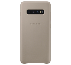 Чехол Leather Cover для Samsung Galaxy S10 Plus (G975) EF-VG975LJEGRU - Gray: фото 1 из 4
