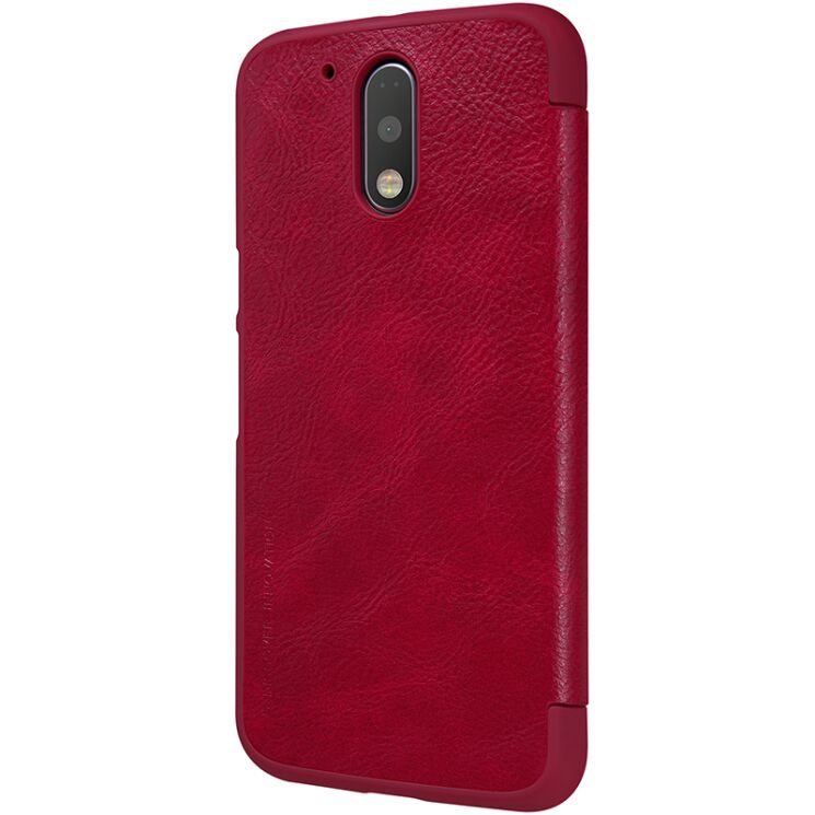 Чохол NILLKIN Qin Series для Motorola Moto G4/G4 Plus - Red: фото 5 з 17