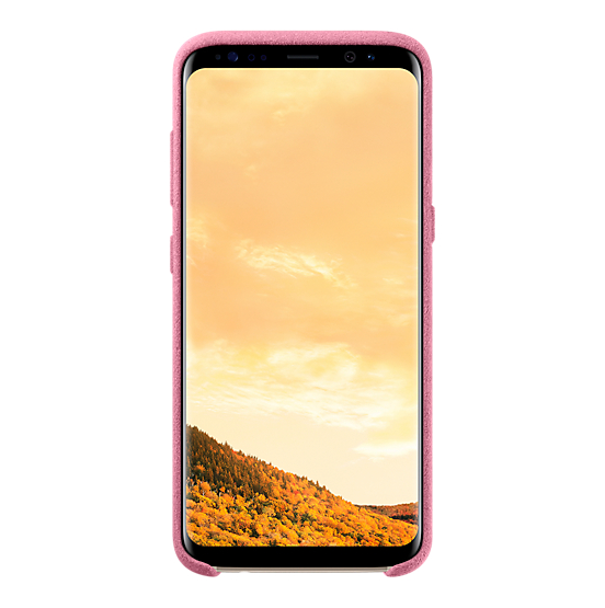Кожаный чехол Alcantara Cover для Samsung Galaxy S8 (G950) EF-XG950APEGRU - Pink: фото 2 из 3