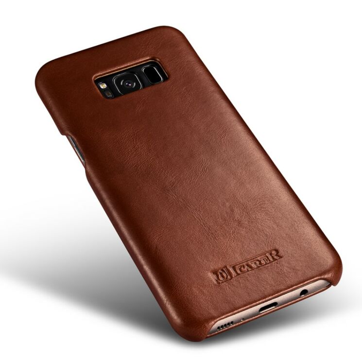 Кожаный чехол-книжка ICARER Slim Flip для Samsung Galaxy S8 Plus (G955) - Brown: фото 13 из 15