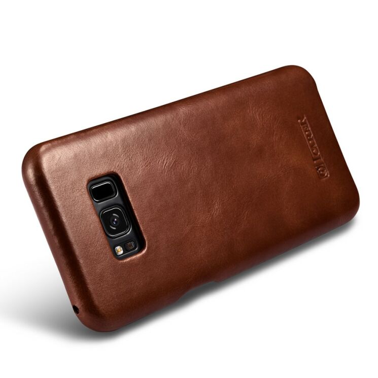 Кожаный чехол-книжка ICARER Slim Flip для Samsung Galaxy S8 Plus (G955) - Brown: фото 11 з 15