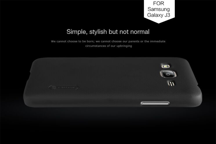 Пластиковая накладка NILLKIN Frosted Shield для Samsung Galaxy J3 2016 (J320) - Black: фото 8 из 17