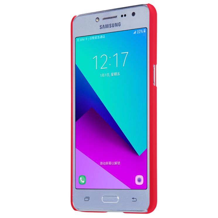 Пластиковый чехол NILLKIN Frosted Shield для Samsung Galaxy J2 Prime (G532) - Red: фото 3 из 14