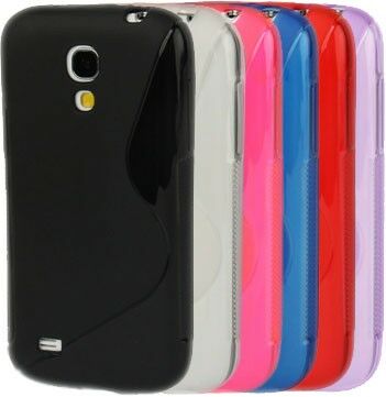 Cиліконова накладка Deexe S Line для Samsung Galaxy S4 mini (i9190) - Red: фото 5 з 5