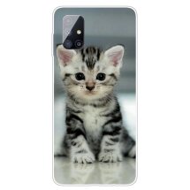 Силіконовий (TPU) чохол Deexe Pretty Glossy для Samsung Galaxy M51 (M515) - Cat: фото 1 з 5