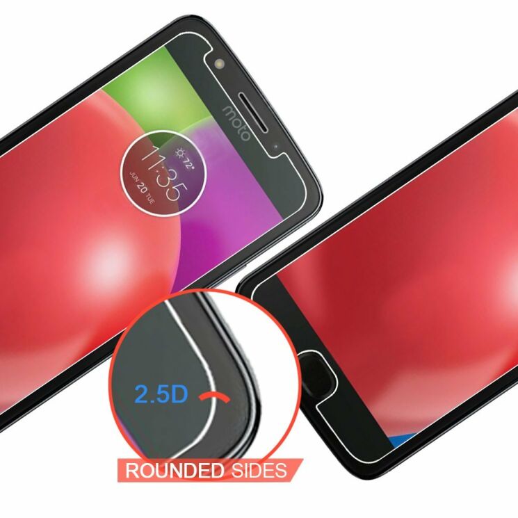 Захисне скло Deexe Crystal Glass для Motorola Moto E4: фото 3 з 5