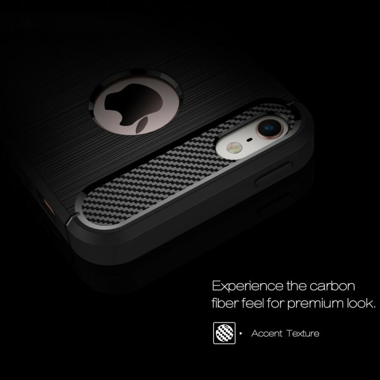 Захисний чохол UniCase Carbon для iPhone 5/5s/SE - Gray: фото 4 з 9