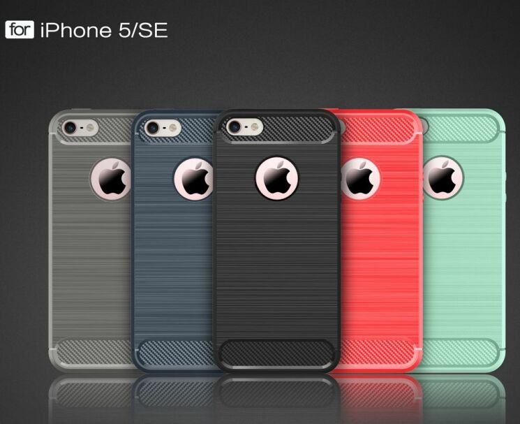 Защитный чехол UniCase Carbon для iPhone 5/5s/SE - Gray: фото 2 из 9