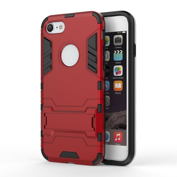 Захисний чохол UniCase Hybrid Cover для iPhone SE 2 / 3 (2020 / 2022) / iPhone 8 / iPhone 7 - Red: фото 1 з 7