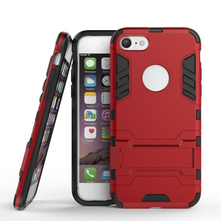 Защитный чехол UniCase Hybrid Cover для iPhone SE 2 / 3 (2020 / 2022) / iPhone 8 / iPhone 7 - Red: фото 2 из 7