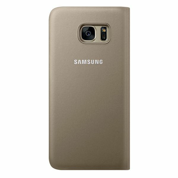 Чохол Flip Wallet для Samsung Galaxy S7 edge (G935) EF-WG935PFEGRU - Gold: фото 3 з 5