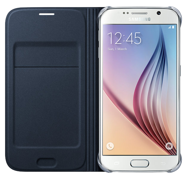 Чохол Flip Wallet PU для Samsung S6 (G920) EF-WG920PLEGRU - Black: фото 2 з 8