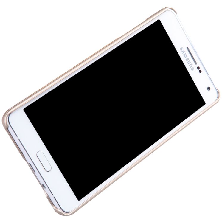 Пластиковая накладка NILLKIN Frosted Shield для Samsung Galaxy A7 (A700) - Gold: фото 5 з 17