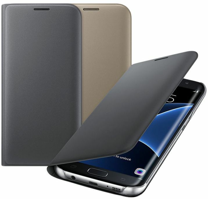 Чохол Flip Wallet для Samsung Galaxy S7 edge (G935) EF-WG935PFEGRU - Gold: фото 5 з 5
