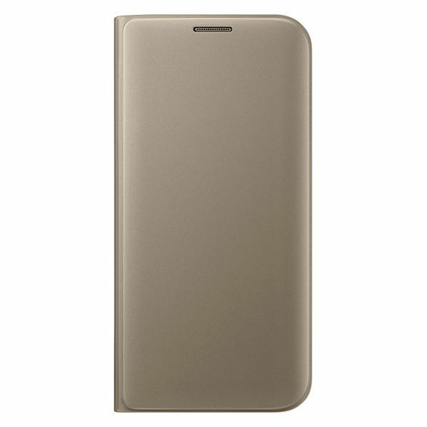 Чохол Flip Wallet для Samsung Galaxy S7 edge (G935) EF-WG935PFEGRU - Gold: фото 2 з 5