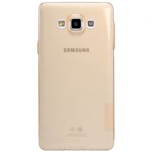 Силиконовая накладка NILLKIN 0.6mm Nature TPU для Samsung Galaxy A7 (A700) - Gold: фото 1 из 14