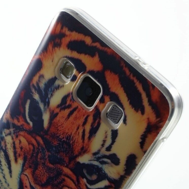 Силиконовая накладка Deexe Life Style для Samsung Galaxy A3 (A300) - Angry Tiger: фото 6 из 6
