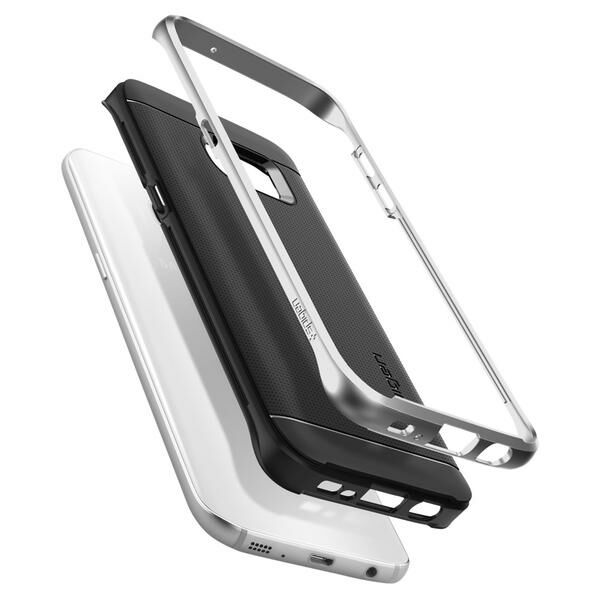 Защитная накладка SGP Neo Hybrid для Samsung Galaxy S7 Edge - Satin Silver: фото 7 из 13