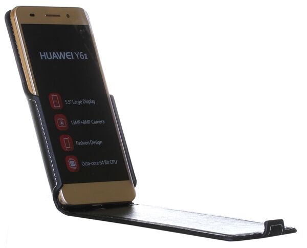 Чехол RED POINT Flip для Huawei Y6 II - Black: фото 5 из 5