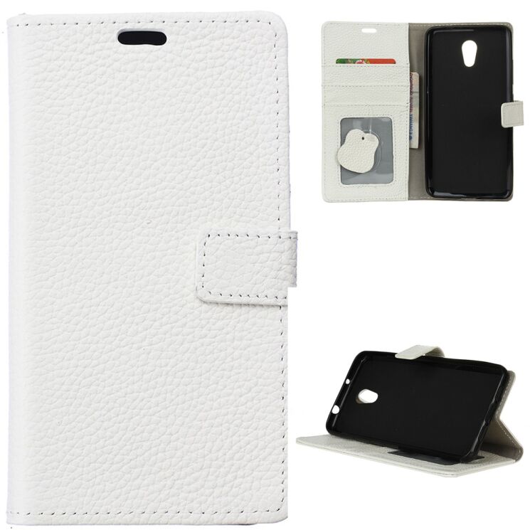 Кожаный чехол-книжка UniCase Leather Cover для Meizu M5s - White: фото 1 з 6