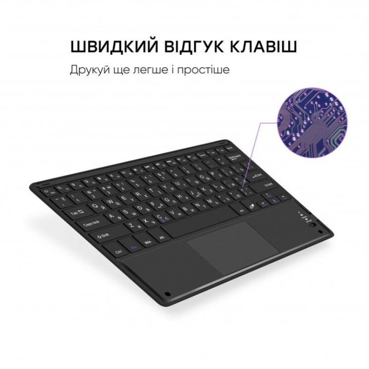 Беспроводная клавиатура с тачпадом AirON Easy Tap - Black: фото 6 из 9
