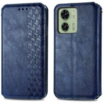 Чохол Deexe Rhombus Wallet для Motorola Edge 40 - Blue: фото 1 з 6
