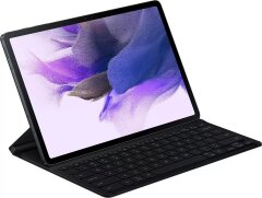 Чехол-клавиатура Book Cover Keyboard Slim для Samsung Galaxy Tab S7 FE / S7 Plus / S8 Plus (EF-DT730BBRGRU) - Black: фото 1 из 11