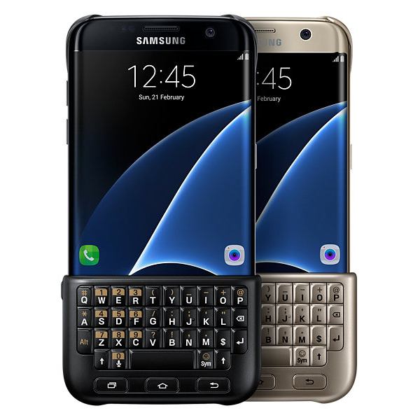Чохол-клавіатура Keyboard Cover для Samsung Galaxy S7 edge (G935) EJ-CG935UBEGRU - Gold: фото 8 з 8
