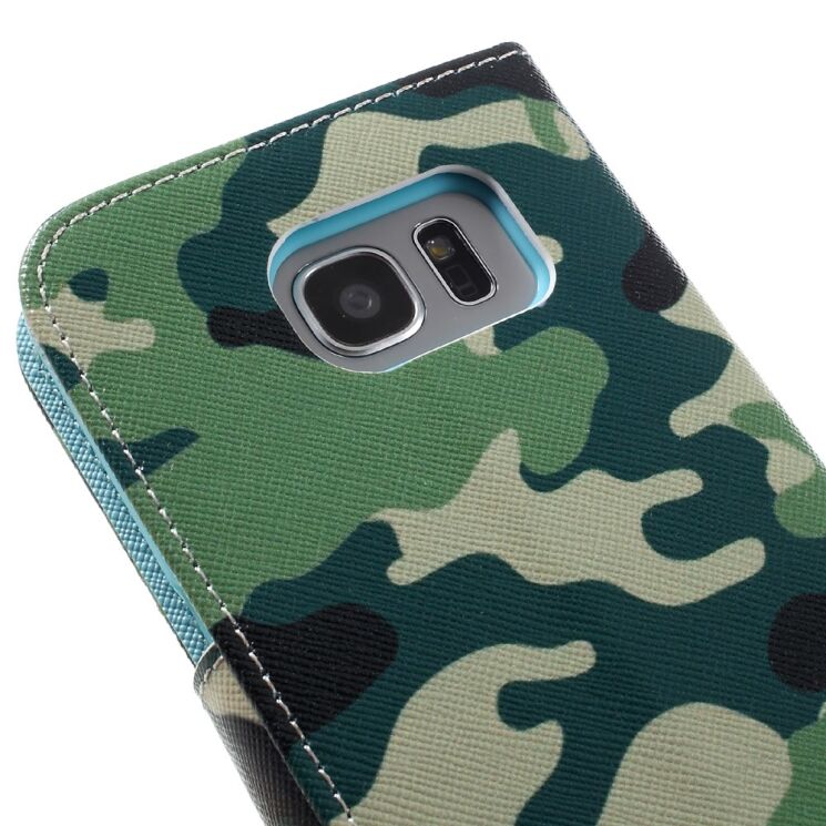 Чехол-книжка Deexe Color Wallet для Samsung Galaxy S7 edge (G935) - Camouflage: фото 9 из 10