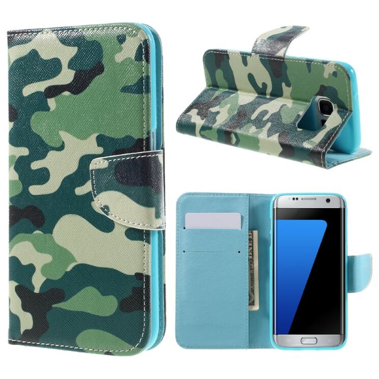 Чохол-книжка Deexe Color Wallet для Samsung Galaxy S7 edge (G935) - Camouflage: фото 1 з 10