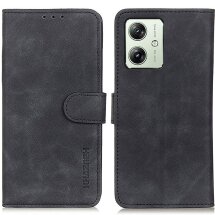 Чохол-книжка KHAZNEH Retro Wallet для Motorola Moto G54 / G54 Power - Black: фото 1 з 8