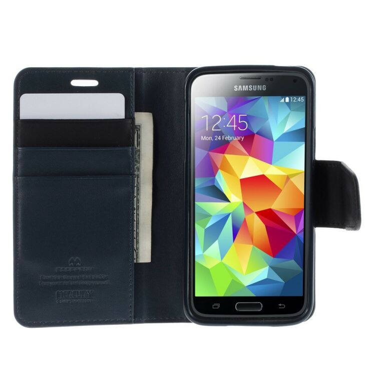 Чехол-книжка MERCURY Sonata Diary для Samsung Galaxy S5 mini - Dark Blue: фото 4 из 8