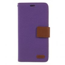 Чехол-книжка ROAR KOREA Cloth Texture для Xiaomi Mi 8 SE - Purple: фото 1 из 7