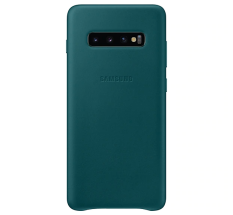 Чехол Leather Cover для Samsung Galaxy S10 Plus (G975) EF-VG975LGEGRU - Green: фото 1 из 4
